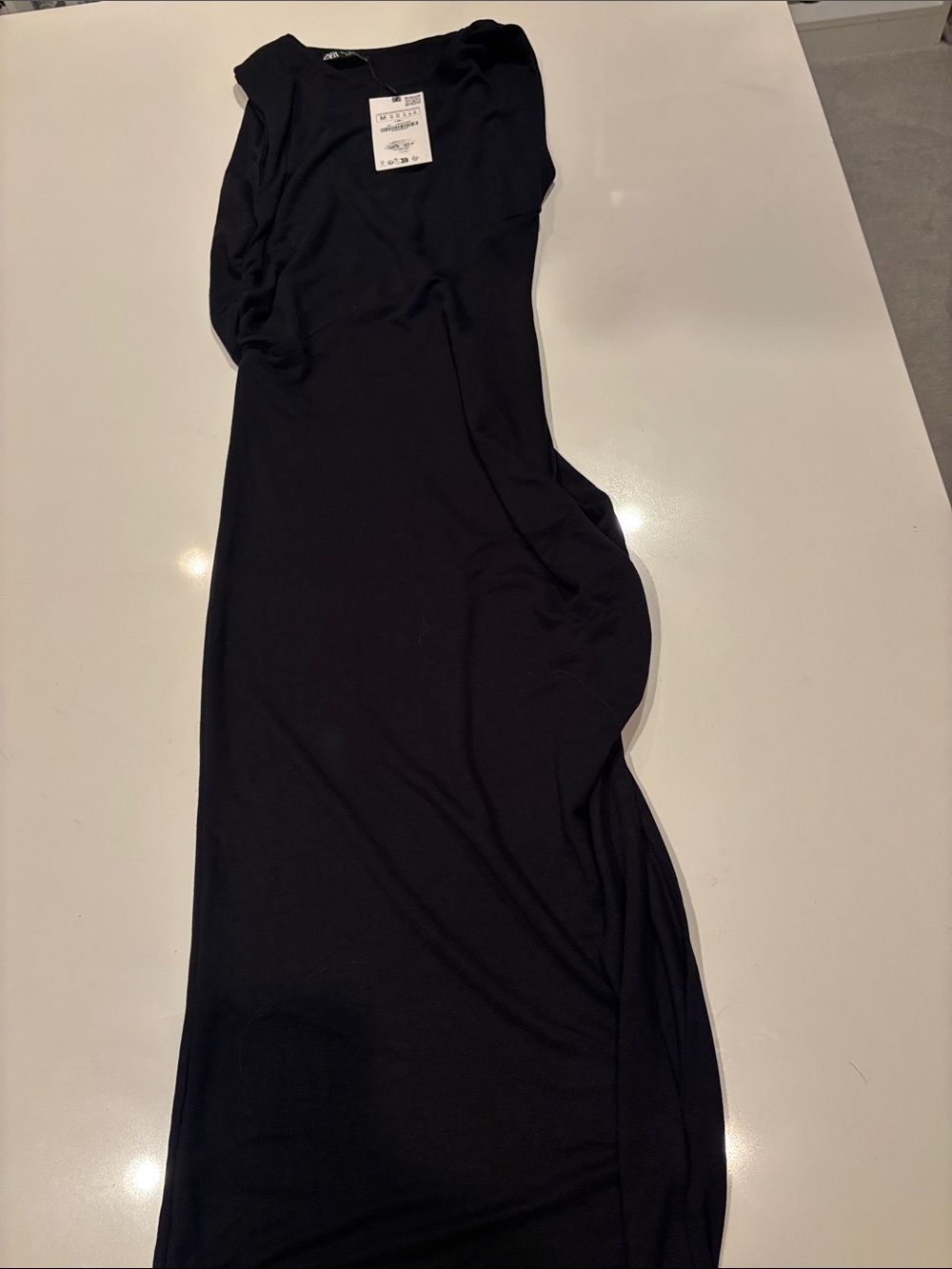 Zara Black Sleeveless Maxi Dress